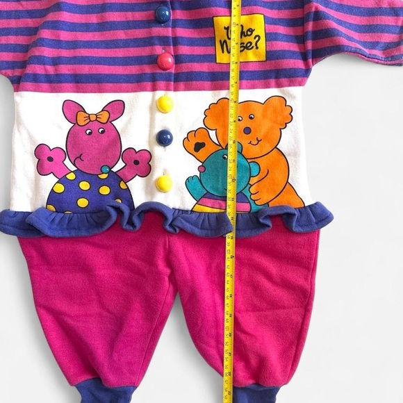 Vintage Onesie Bodysuit, Size 1, Character, 90s, Pink Purple - Picture 8 of 8